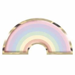 Clearance 8 Assiettes Arc En Ciel Pastel 28Cm Theme Deco Pastel