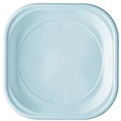Hot 20 Assiettes Carr S Blanches R Utilisables 20X20Cm Theme Eco-Responsable