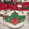 Badaboum 8 Assiettes Carton Feuille De Houx 23Cm Online