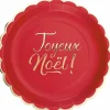 Badaboum 8 Assiettes Carton Rouge Joyeux No L Best