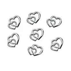 Badaboum 25 Coeurs Argent S Entrela S Pour Boites Drag Es