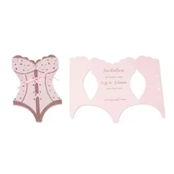 Badaboum 8 Invitations Bustier Evjf Rose Gold