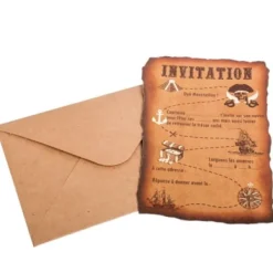 Badaboum 8 Invitations Theme Pirate