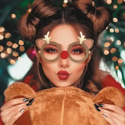 Badaboum 8 Lunettes Décoratives De Noel Porter Outlet