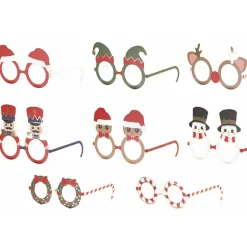Badaboum 8 Lunettes Décoratives De Noel Porter Outlet