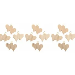 Badaboum 12 Marque Places Coeur Originaux En Bois Avec Boucle