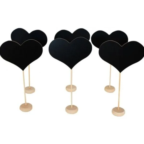 Badaboum 6 Marque Table Ardoise En Forme De Coeur