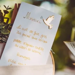 Clearance 10 Menus Colombe Dor Theme Colombe