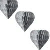 Badaboum 3 Mini Coeurs Alv Ol S Argent 8Cm A Suspendre