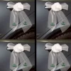 Badaboum 4 Noeuds Organza Blanc Avec Feuilles Vertes Online