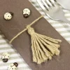 Badaboum 4 Ronds De Serviette Avec Corde Pompon New