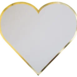 Badaboum 8 Sets De Table Coeur Dorure Or X 8 Pi Ces
