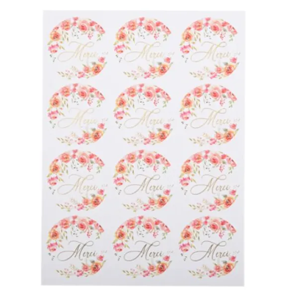 Badaboum 24 Stickers Merci Romantique