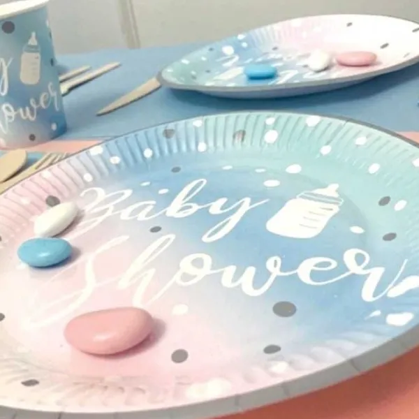 Discount Assiette Carton Baby Shower X 8 Pi Ces Theme D Co Baby Shower