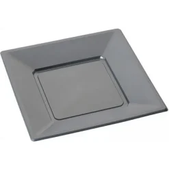 Badaboum Assiette Dessert De Noel Carr En Plastique Rigide X 12 Pi Ces