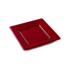 Badaboum Assiette Dessert De Noel Carr En Plastique Rigide X 12 Pi Ces