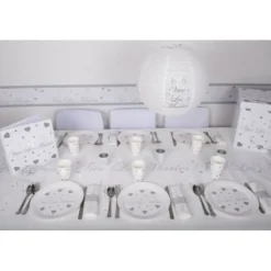 Badaboum Assiette Jetable Vive Les Mari S Argent X10