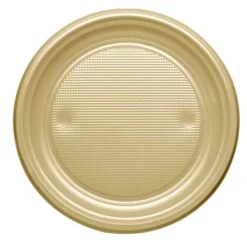 Outlet Assiette Plastique Ronde Or R Utilisable17Cm X 25 Pi Ces Theme Eco-Responsable