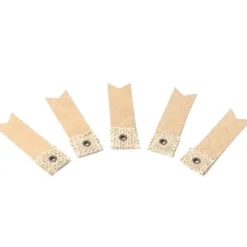 Badaboum Assortiment De 10 Etiquettes Lin Et Kraft Avec Lien