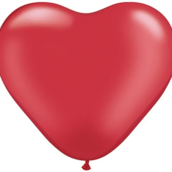 Badaboum Ballon Gonflable Coeur Rouge Rouge 45 Cm X 3 Pi Ces