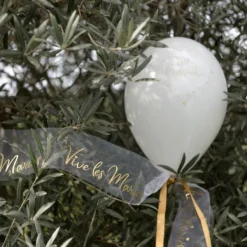 Badaboum Ballon Mariage Imprim Just Married Or X8 Pi Ces
