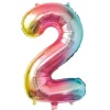 Ballon Mylar Chiffre 2 Iris Pastel 86 Cm Theme Deco Pastel