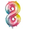Clearance Ballon Mylar Chiffre 8 Iris Pastel 86 Cm Theme Deco Pastel