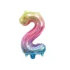 New Ballon Mylar Chiffre 2 Iris Pastel 36 Cm Theme Deco Pastel