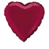 Badaboum Ballon Mylar Coeur Bordeaux 45 Cm