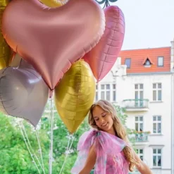 Badaboum Ballon Mylar G Ant Coeur Blanc 75Cm