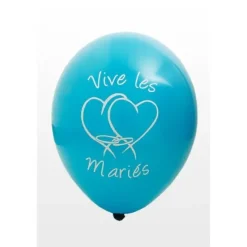 Badaboum Ballon Vive Les Mari S Turquoise X8