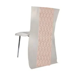 Bande De Dentelle Rose Pour Housse De Chaise X 3 Pi Ces Theme Dentelle