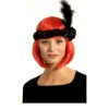 Badaboum Bandeau En Paillette Noir Avec Plume Noir