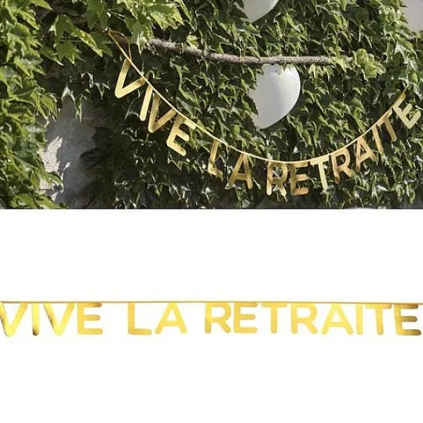 Badaboum Banderole Vive La Retraite Online