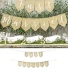Sale Banniere Just Married En Toile De Jute Theme Jute