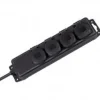 Badaboum Bloc Multiprise Tanche Noir 4 Entr Es Pour Ext Rieur Best