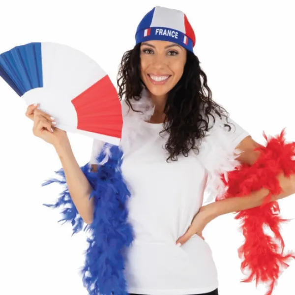 Badaboum Boa Plumes Bleu Blanc Rouge