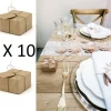 Badaboum Boite A Drag Es Mariage Kraft Luxe Avec Etiquette X 10 Pi Ces