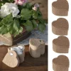 Clearance Boite Dragees Coeur En Jute Naturelle X 4 Pi Ces Theme Jute