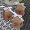 Badaboum Boite Dragees Mariage Avec Coeur Naturel Ajour X 4 Pi Ces
