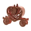 Badaboum Boite Dragees Plexi Carrosse Rose Gold