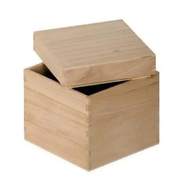Sale Boite En Bois Cube A Personnaliser Theme Eco-Responsable