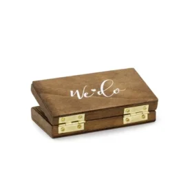 Badaboum Boite Mariage Mr Mrs En Bois Pour Alliances