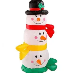 Badaboum Bonhomme De Neige Gonflable Lumineux 120Cm Discount