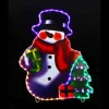Badaboum Bonhomme De Neige Lumineux 72 Led Multicolore New