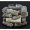 Badaboum Bougeoir En Bois Nature 13Cm