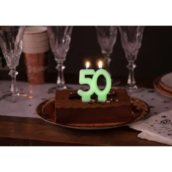 Discount Bougie Anniversaire Chiffre 40 Phosphorescente Theme Joyeux Anniversaire