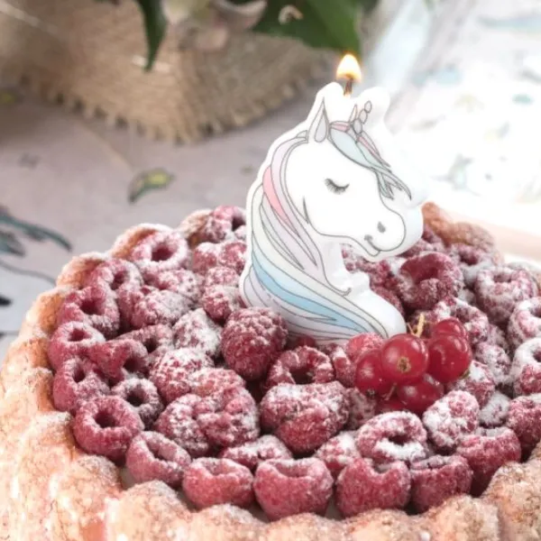 New Bougie Anniversaire Fille Licorne 4.7 X 7.5 Cm Theme Licorne