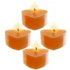 Badaboum Bougie Chauffe Plat Coeur Orange X 4 Pi Ces