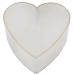 Badaboum Bougie Chauffe Plat Coeur Blanche X 4 Pi Ces